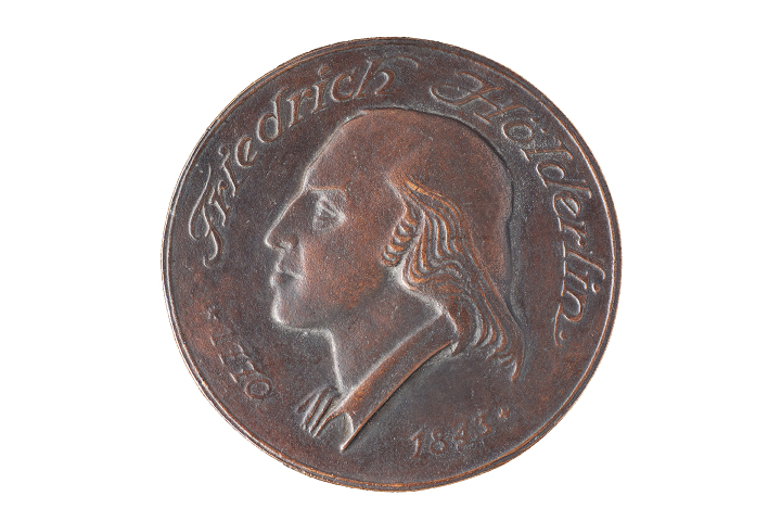 Hölderlin-Medaille, Bronze zum 200. Geburtstag von Karl Egon Schiffers, 1970